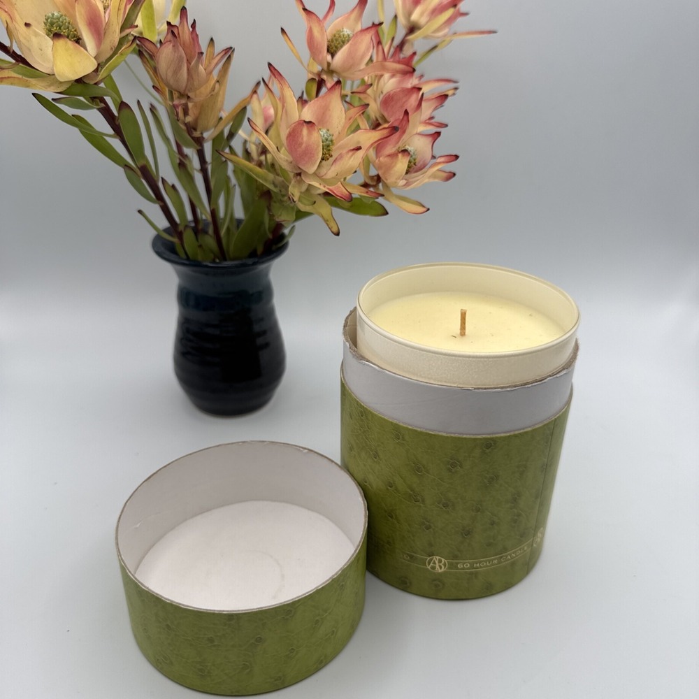 Archipelago Botanicals Glass‎ Jar Soy Candle Green Gift Box Lime Vert Citron Oak